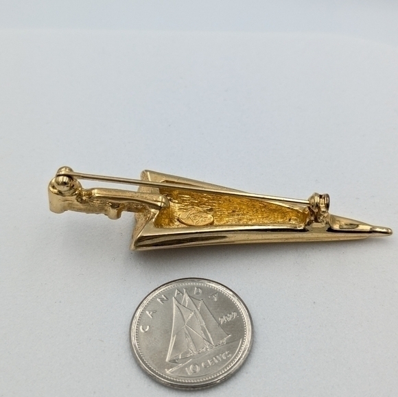 Vintage signed Keyes umbrella brooch pin - Picture 4 of 4